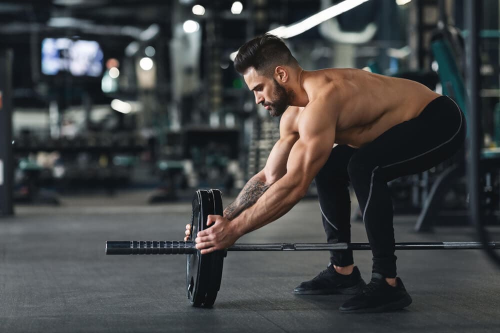 Gewicht toevoegen aan barbell