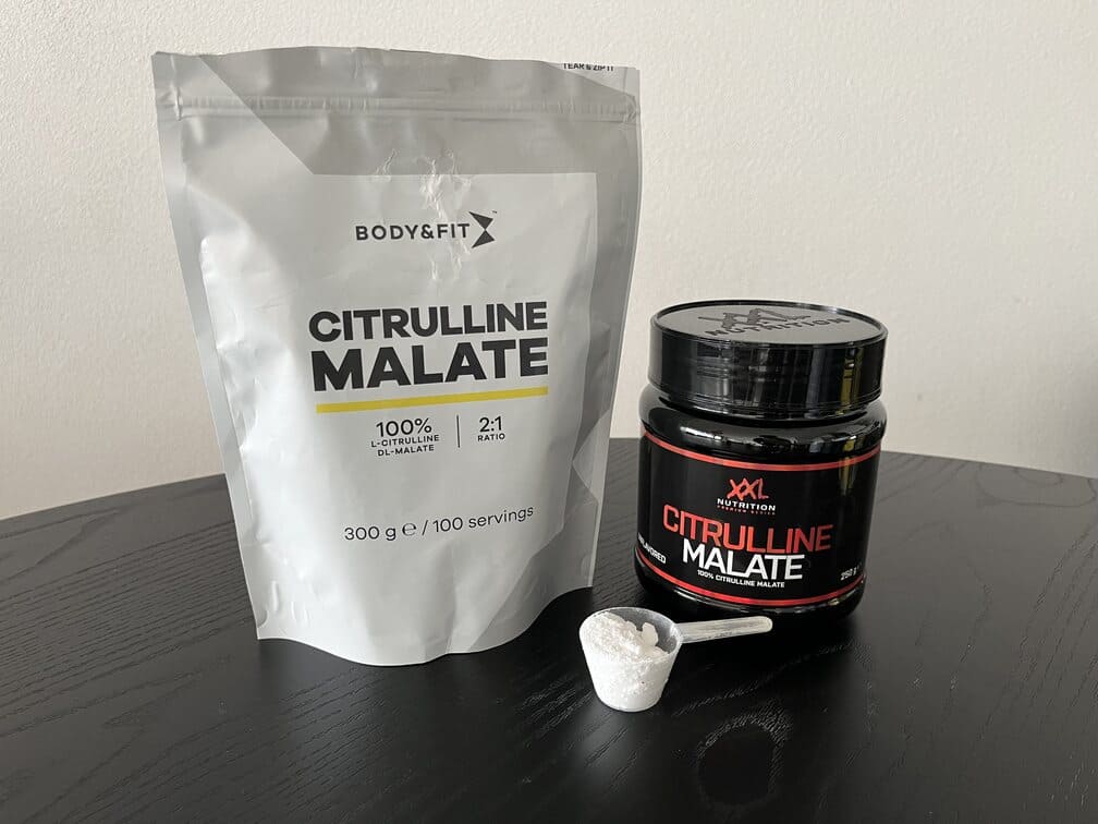 Citrulline Malate van Body & Fit en Citrulline Malate van XXL Nutrition in supplementen test van InfoFitness.nl