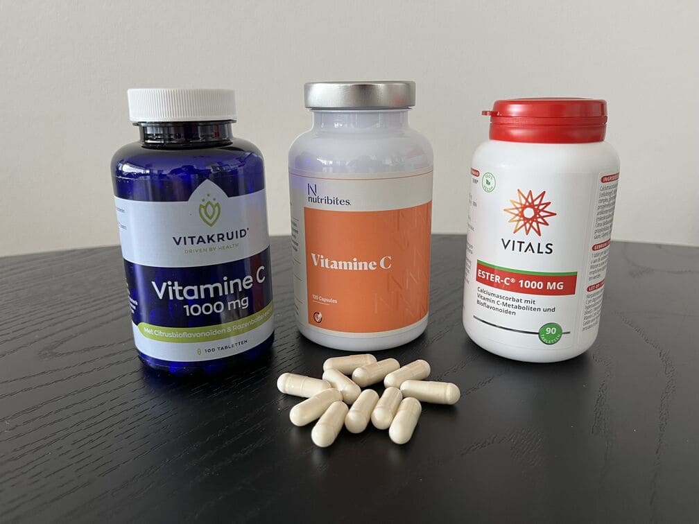 Vitamine C van Vitakruid, Nutribites en Vitals in Vitamine C test door InfoFitness