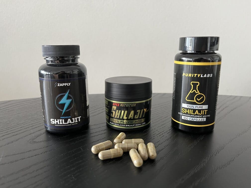 Shilajit van Zapply, Apex Nutrition en PurityLabs in beste shilajit test uitgevoerd door InfoFitness.nl