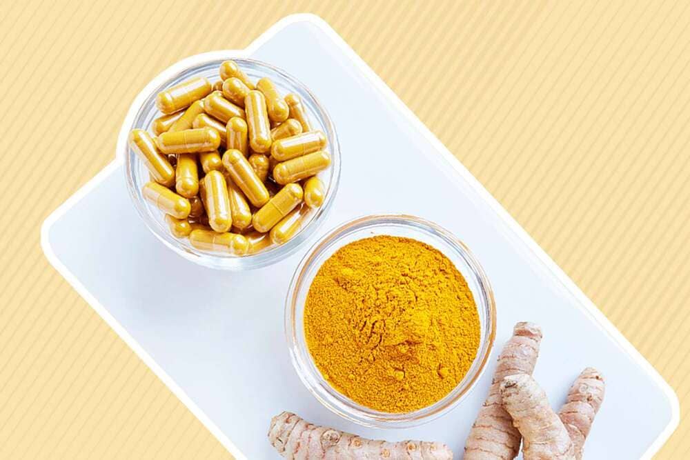 Kurkuma capsules en poeder