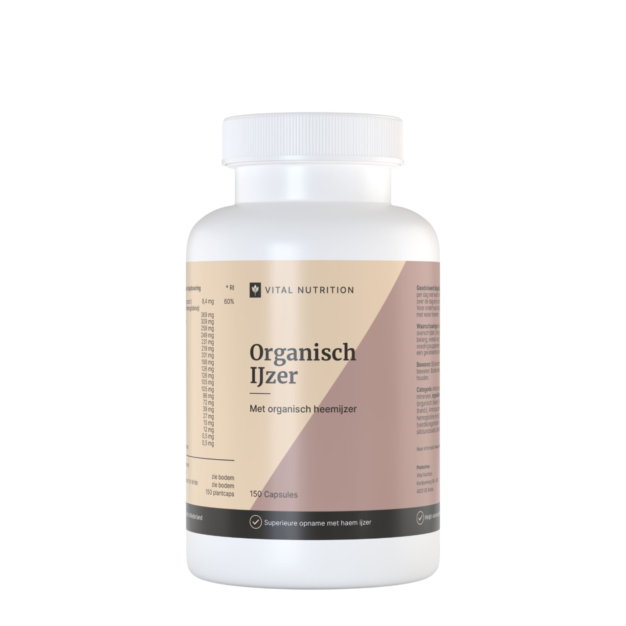Organisch IJzer Vital Nutrition